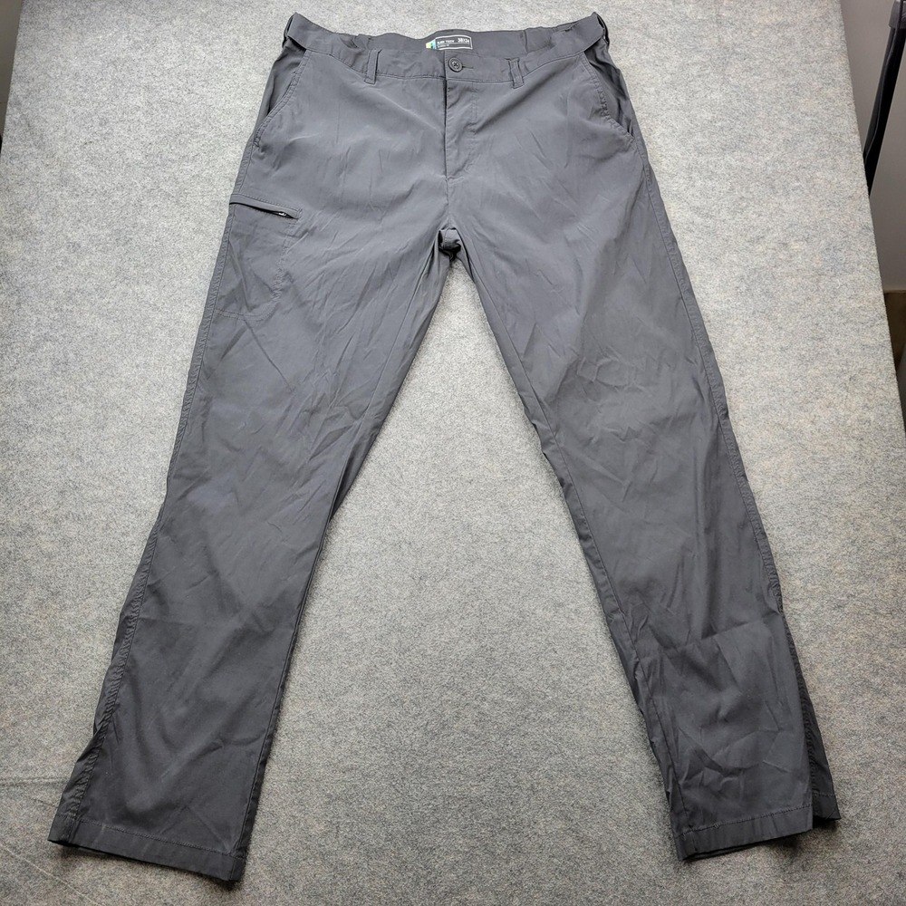 UB Tech Pants Mens 38x34 Gray Nylon Stretch Cargo Classic Fit Casual Outdoor